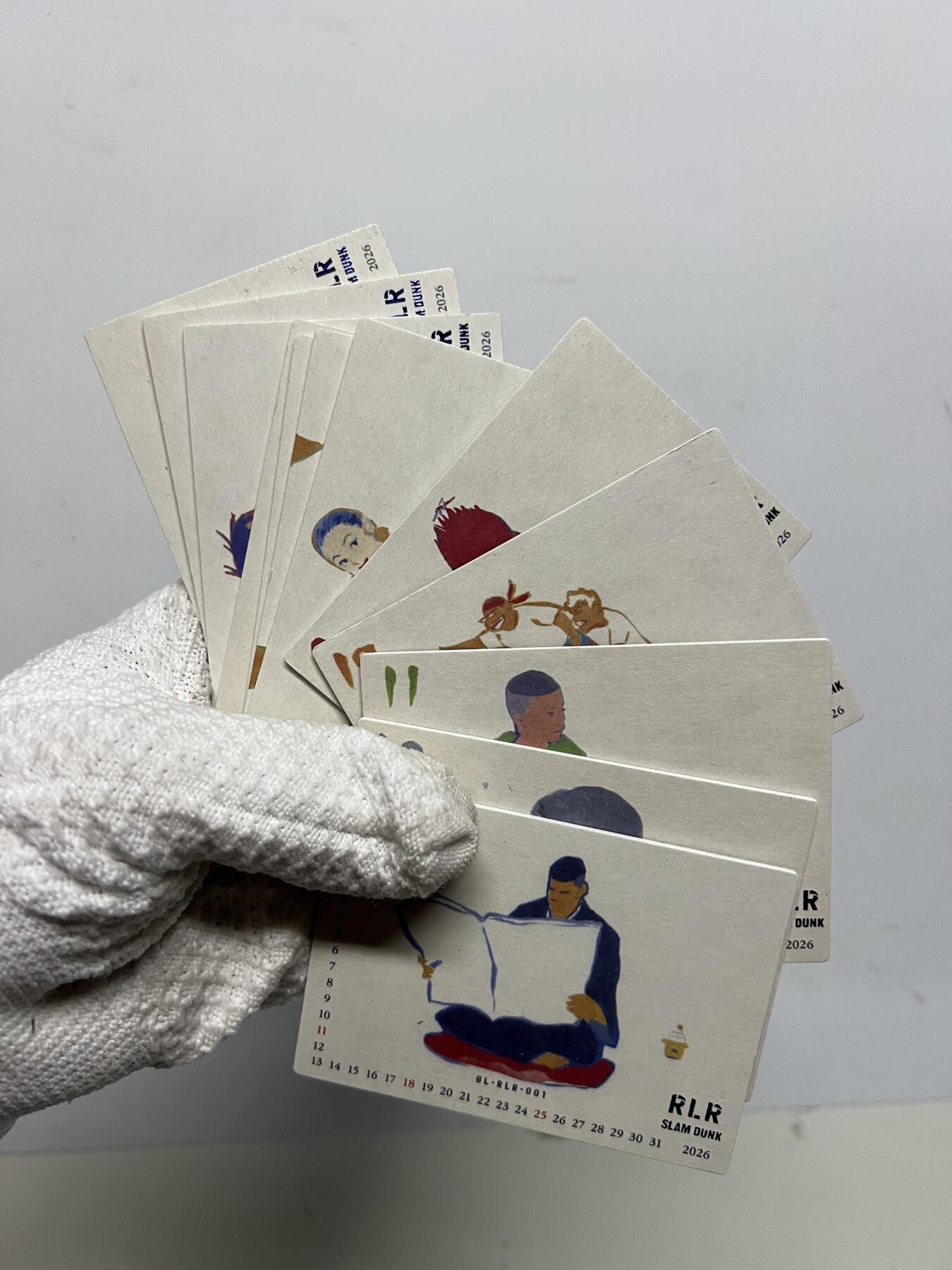 零元拍：灌篮高手 日历卡 整套 井上稀有原画 实物超美 樱木花道 流川枫 彩子 晴子 仙道