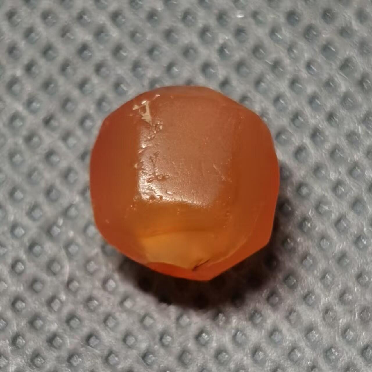 七河·世界币章矿标杂件每周小拍（总第36期）（周一结标） 藏家出品X634（128） 古老的 红玉髓多面珠 本件拍品由合作藏家负责邮寄