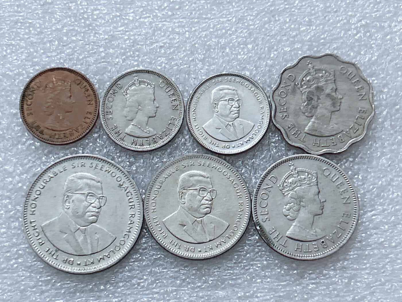 第一海外回流一元起拍收藏 散集专场  第297期 毛里求斯硬币 7枚