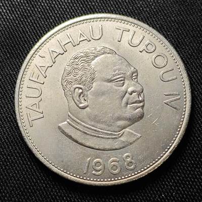 KK钱币收藏小铺  第398期 百期特拍（四拍之二） 2月预留时间 周末发货 - 1968 汤加2潘果大镍币