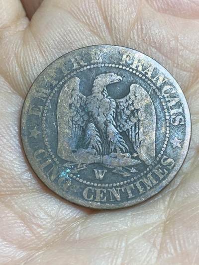 2026年第十六场(总第一百八十五场）外国好品散币场(免佣金) - 法兰西第二帝国1854年5生丁(拿破仑三世第一版，W标里尔造)