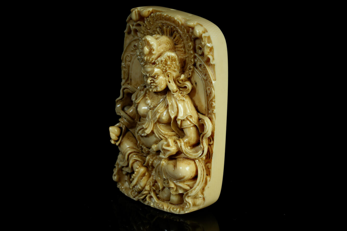 上海都达杂项专场十三（全场包邮】 90年代 老黄财神挂件