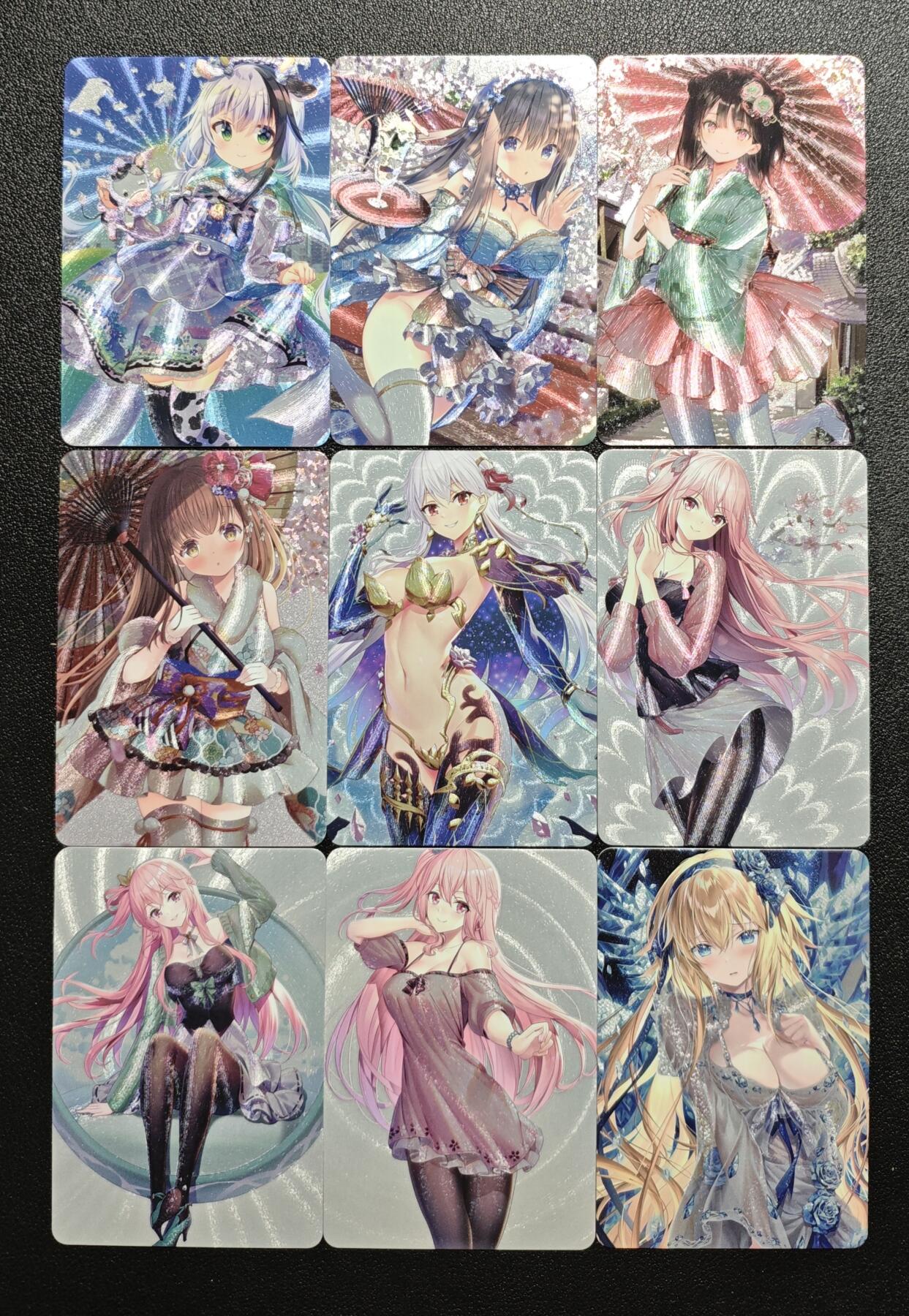 天玑星卡拍第167期《2.2周一截拍》持续收拍收评中 满赠卡需备注 动漫美女 粗闪 九张 自制卡