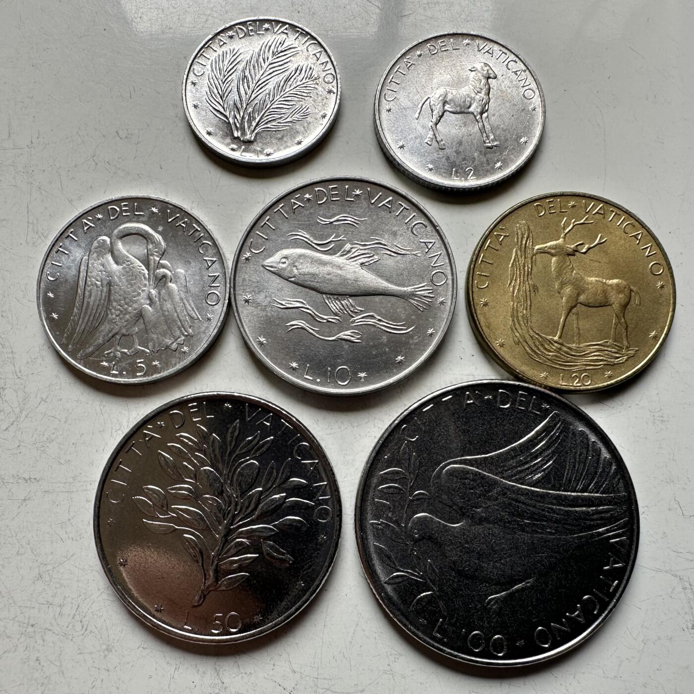 🌹外币初藏🌹🐯2026年第14场  每周二四六晚8️⃣点 接代拍 梵蒂冈1976年7枚套