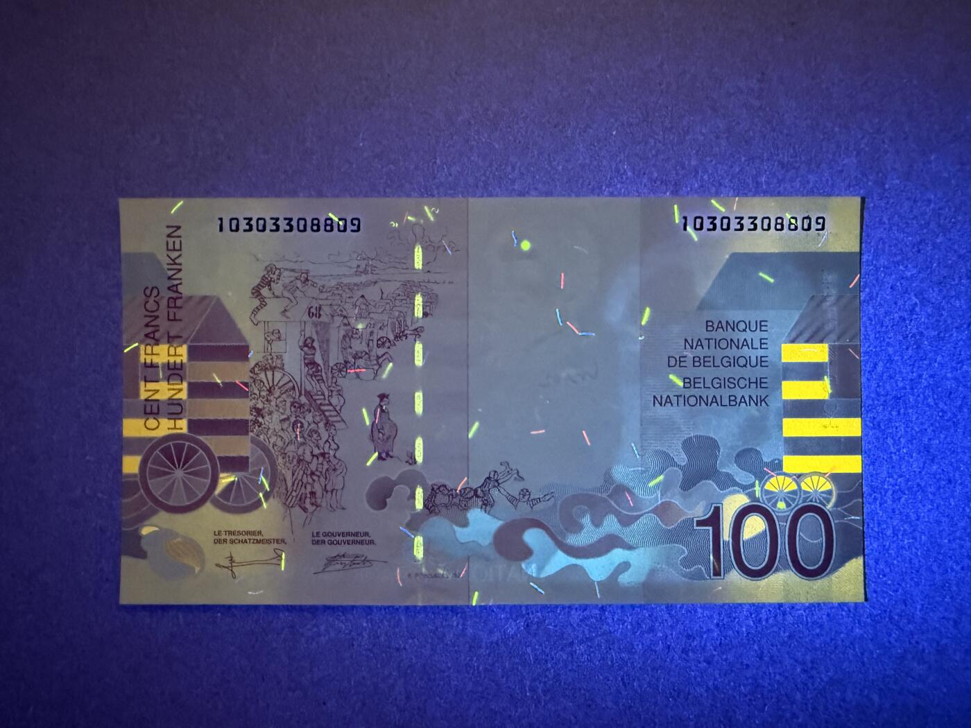 《艾美收藏》第230期-2.1周日外币年前精品场 比利时100法郎 UNC 末版 比利时画家恩索尔 无47