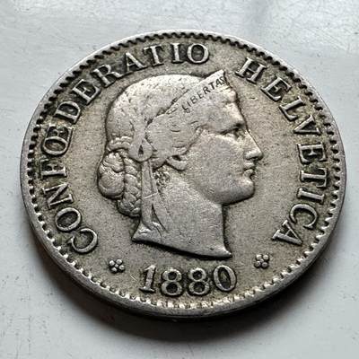 🌹外币初藏🌹🐯2026年第14场  每周二四六晚8️⃣点 接代拍 - 瑞士1880年五分