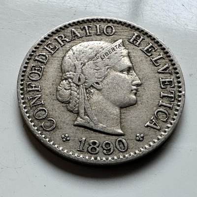 🌹外币初藏🌹🐯2026年第14场  每周二四六晚8️⃣点 接代拍 - 瑞士1890年五分