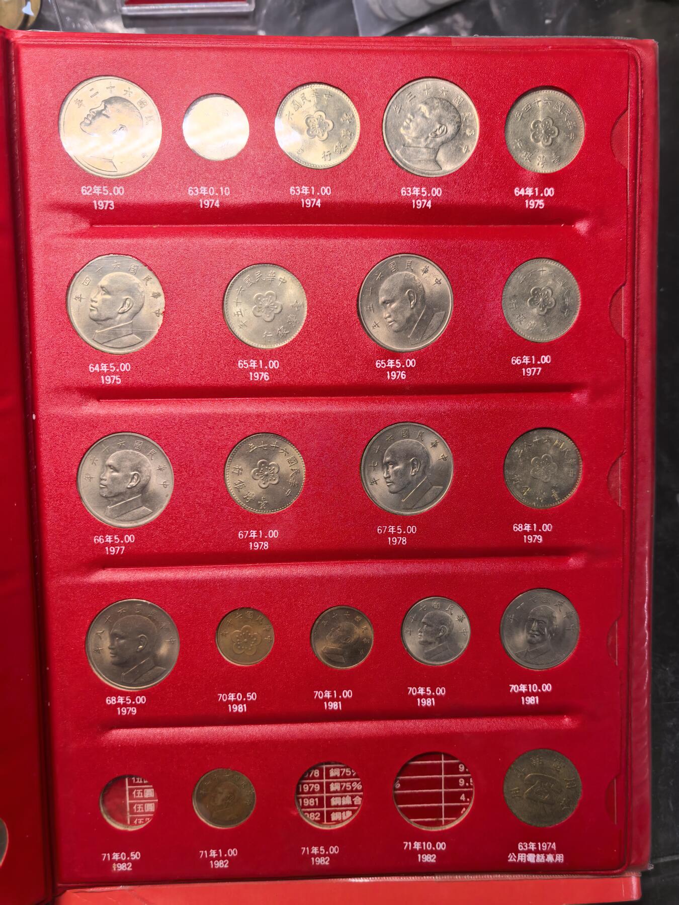 台湾钱币卡册