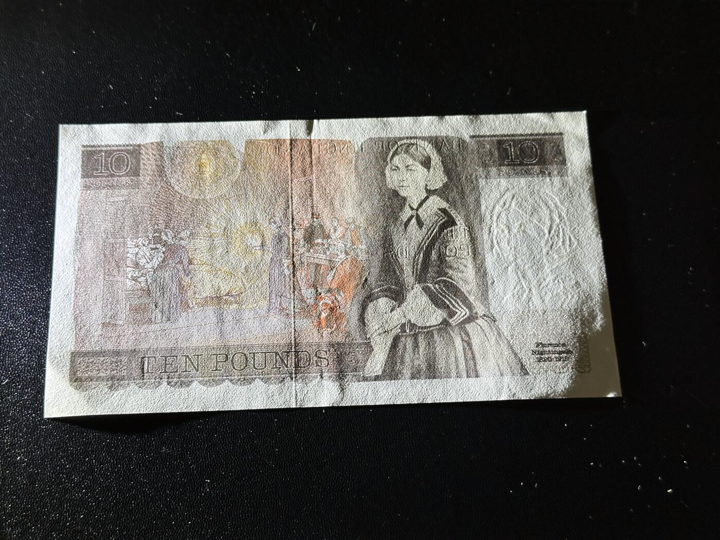 《外钞收藏家》第六百零六期（精品场）（本平台长期征集拍品、欢迎藏友们联系合作） 英国D序列10镑 AU品相 无47