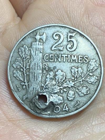 2026年第十六场(总第一百八十五场）外国好品散币场(免佣金) - 打孔–法兰西第三共和国1904年25生丁