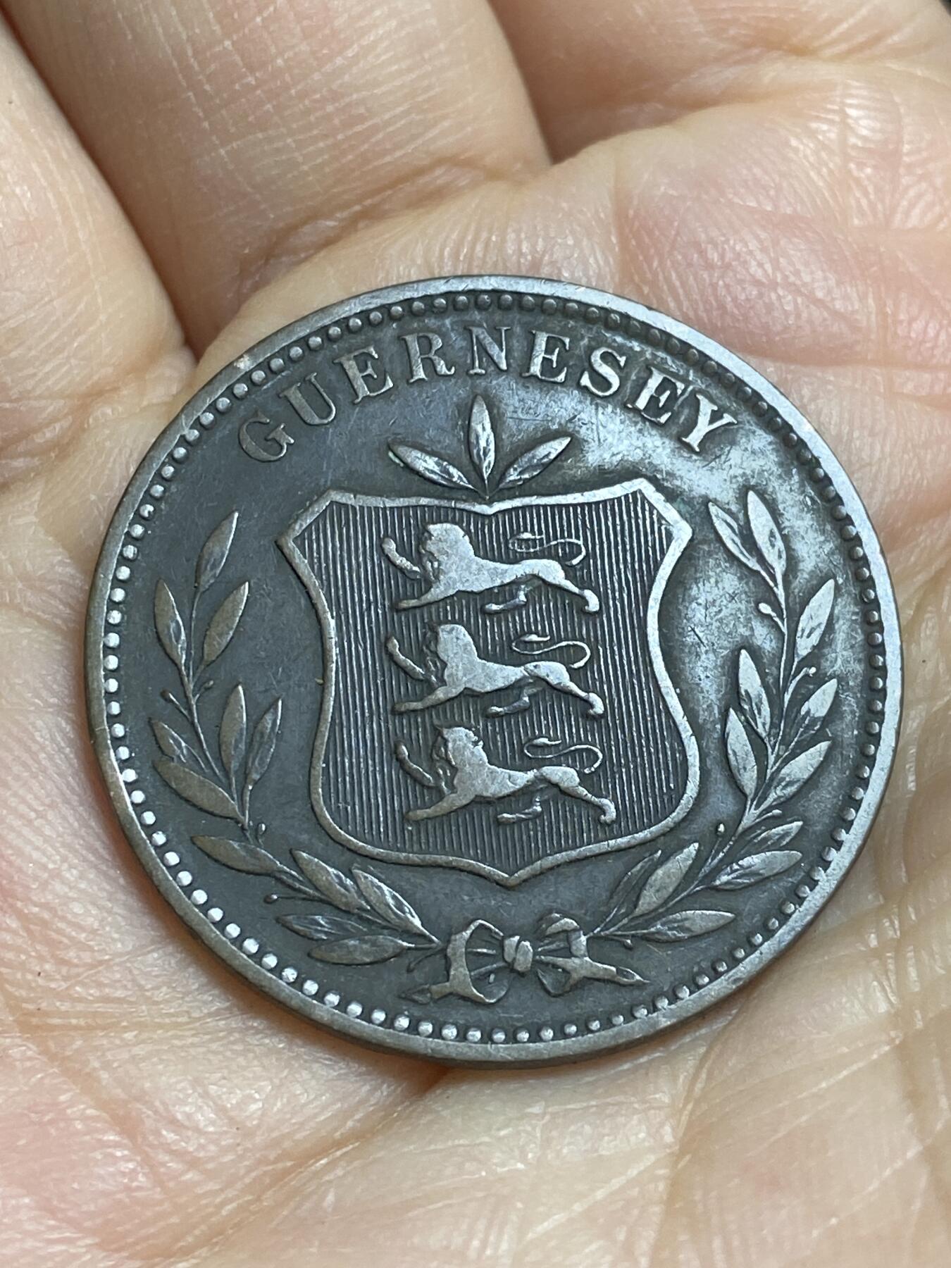 2026年第十六场(总第一百八十五场）外国好品散币场(免佣金) 英属根西岛🇬🇬1889年8道布(维多利亚女王第二版)