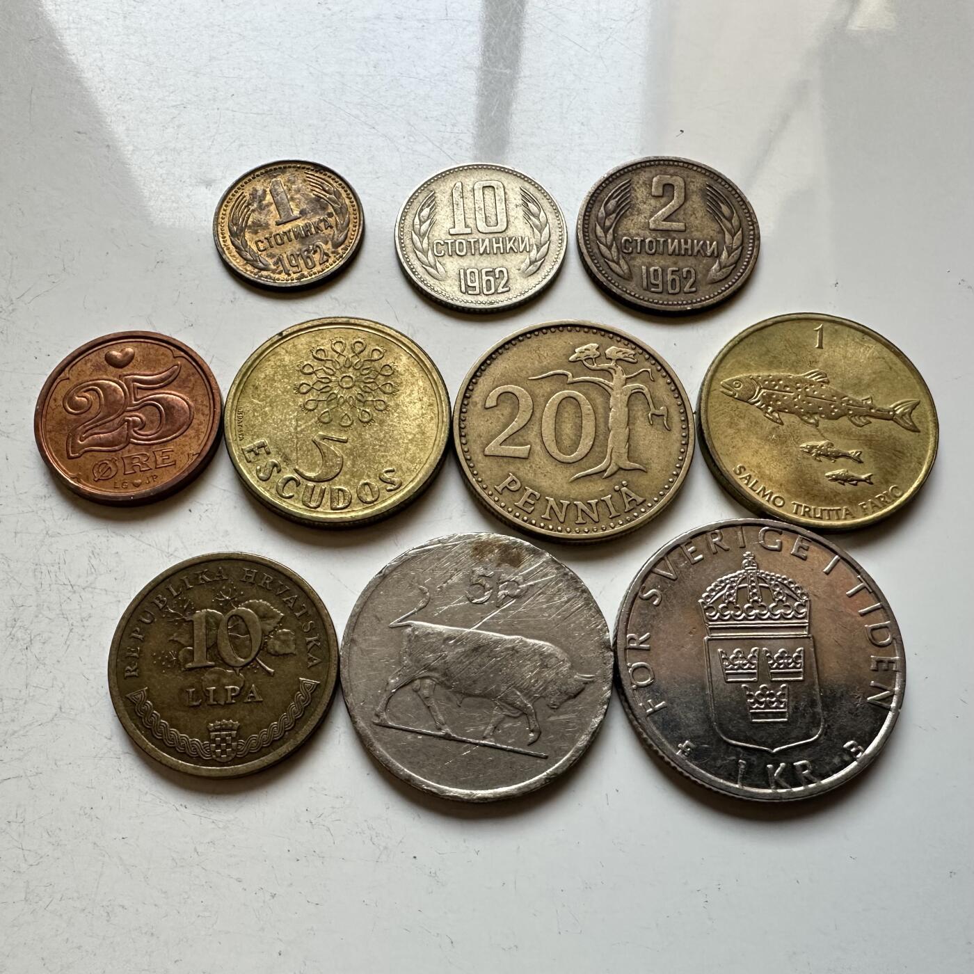 🌹外币初藏🌹🐯2026年第14场  每周二四六晚8️⃣点 接代拍 欧洲散币10枚—1