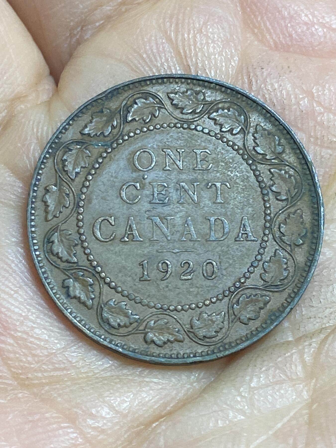 2026年第十六场(总第一百八十五场）外国好品散币场(免佣金) 加拿大🇨🇦1920年1分(乔治五世第一版关门年)