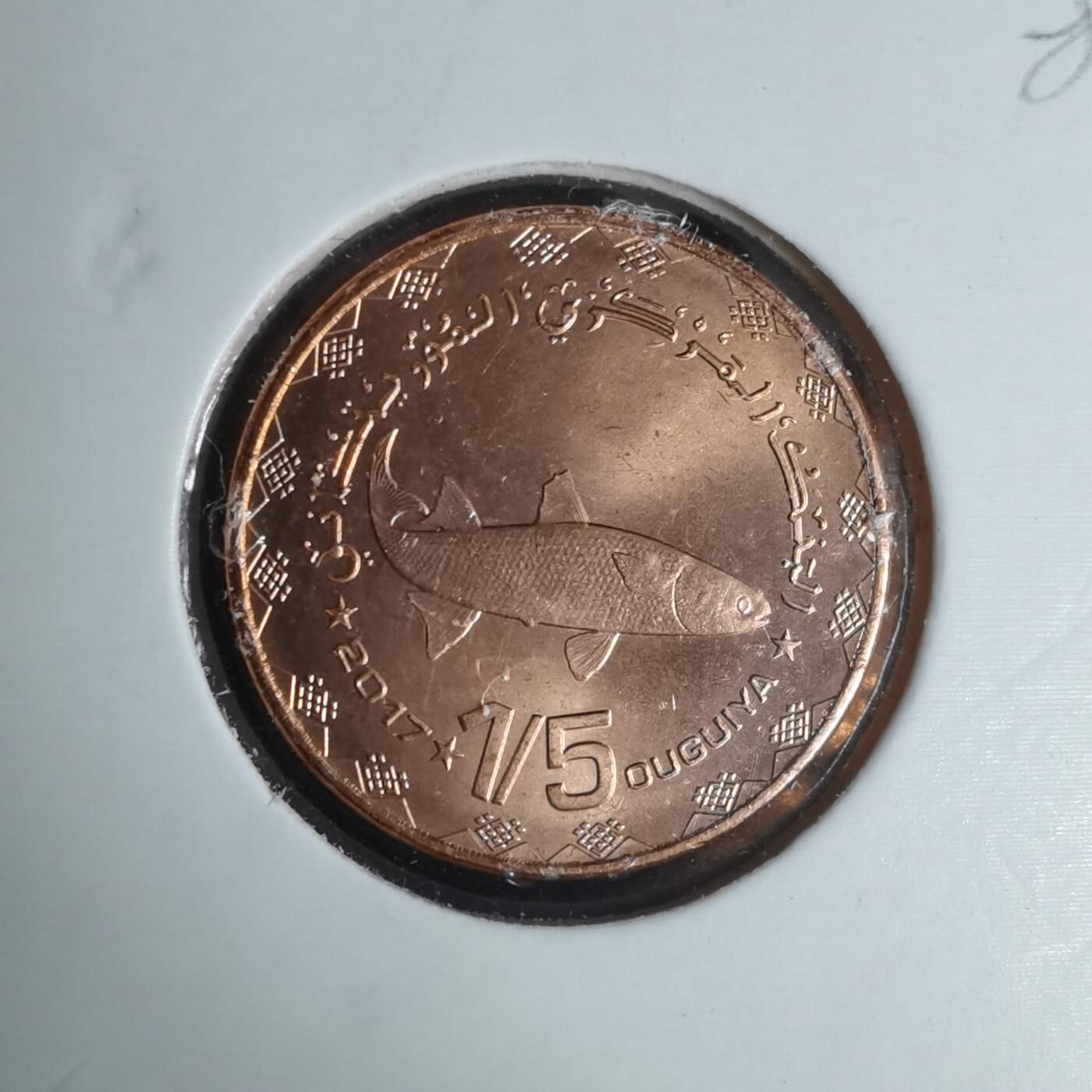 沼泽如烟--第981场 毛里塔尼亚2017年五分之一乌吉亚