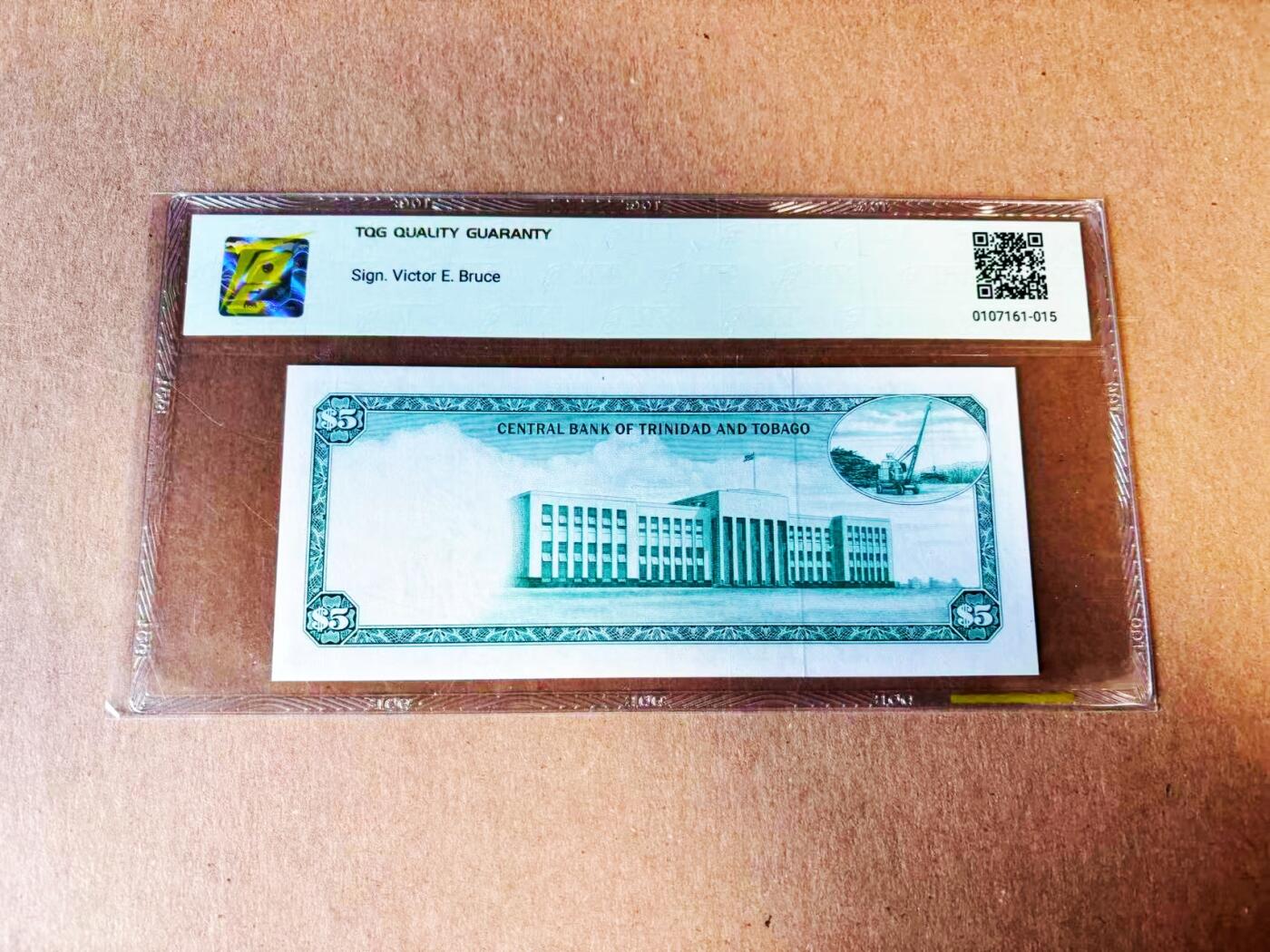 【Blue Auction】世界纸币精拍第781期——18级TOP拍卖/信誉/品质/专业/高效💫 特立尼达和多巴哥1964年5元 TQG55