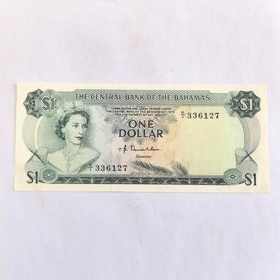 各国外币第110期 - 巴哈马1元1974年 全新