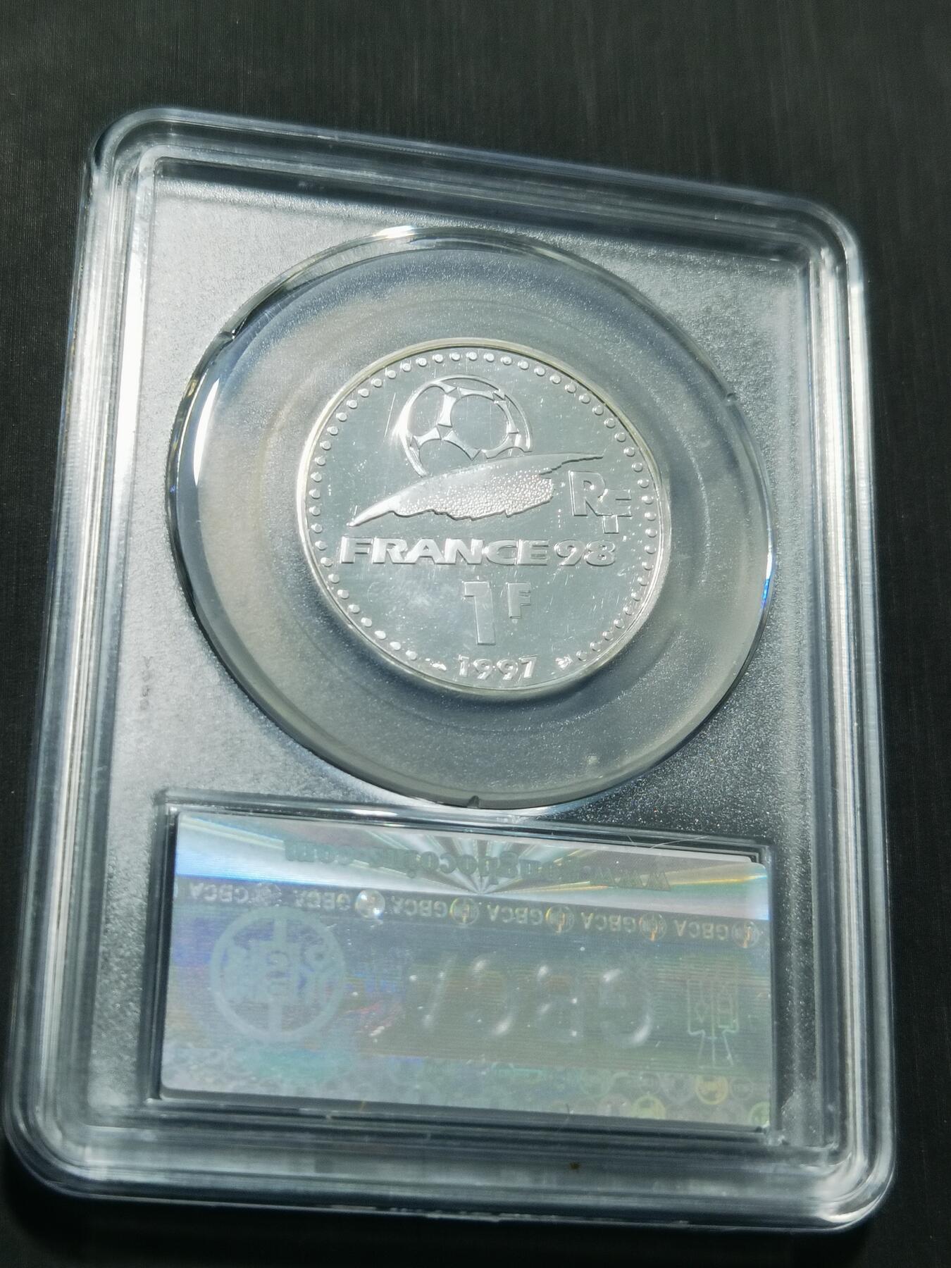 天下钱庄专场欢迎参拍 法国世界杯银币