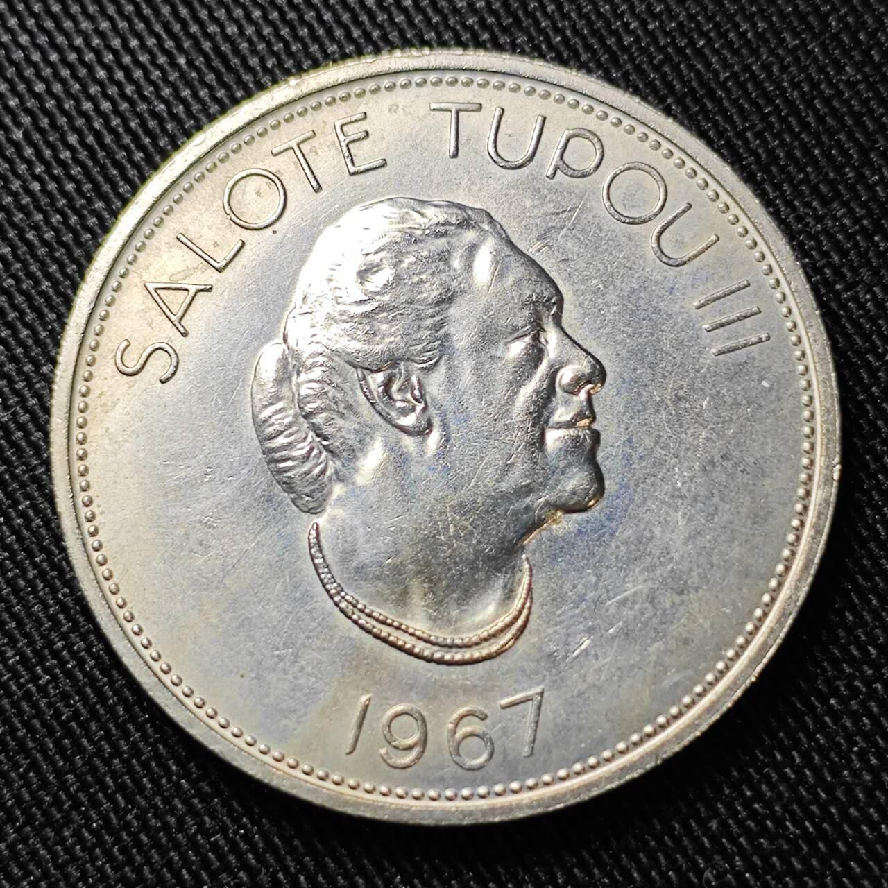 KK钱币收藏小铺  第398期 百期特拍（四拍之二） 2月预留时间 周末发货  1967汤加1潘果