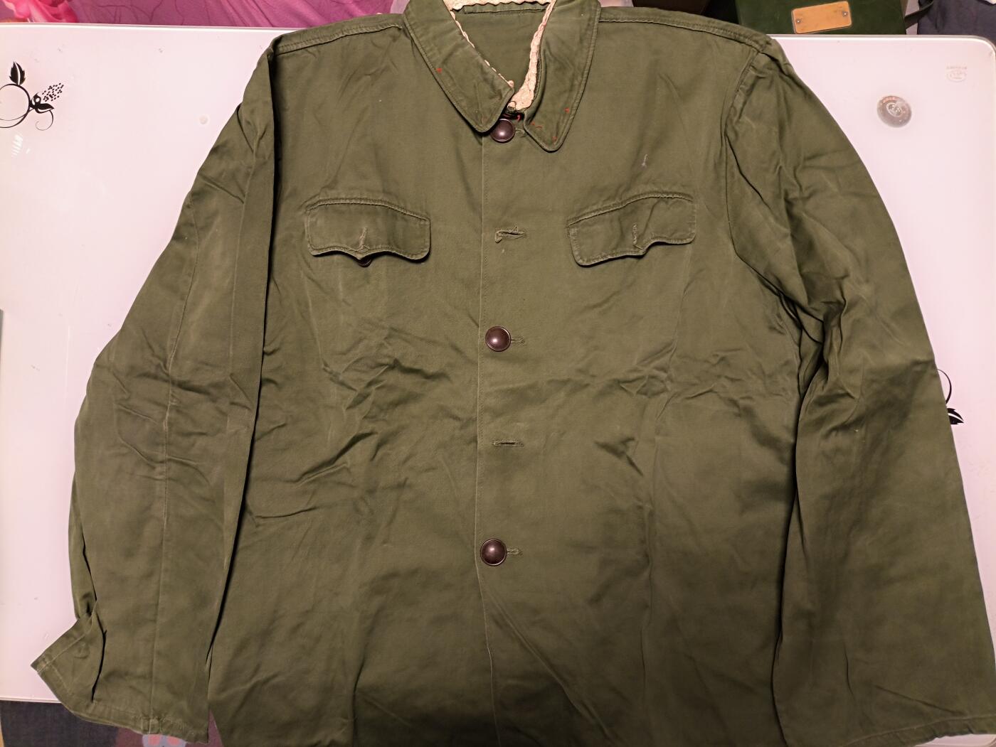 （店主清仓 大量自藏 制服徽章盛宴）罗岚⭐爱藏⭐甄选专拍第五场-分享拍场赚佣（实体经营） su-M65式陆兵早期棉布上衣 二号尺码适合175-180体型适中者穿着