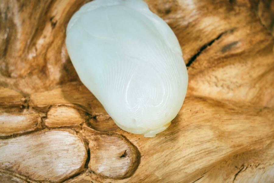 上海都达杂项专场十二（全场包邮】 和田玉籽料精雕《竹笋》手把件89-27