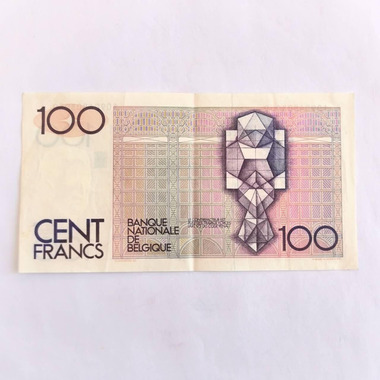 各国外币第110期 比利时100法郎 