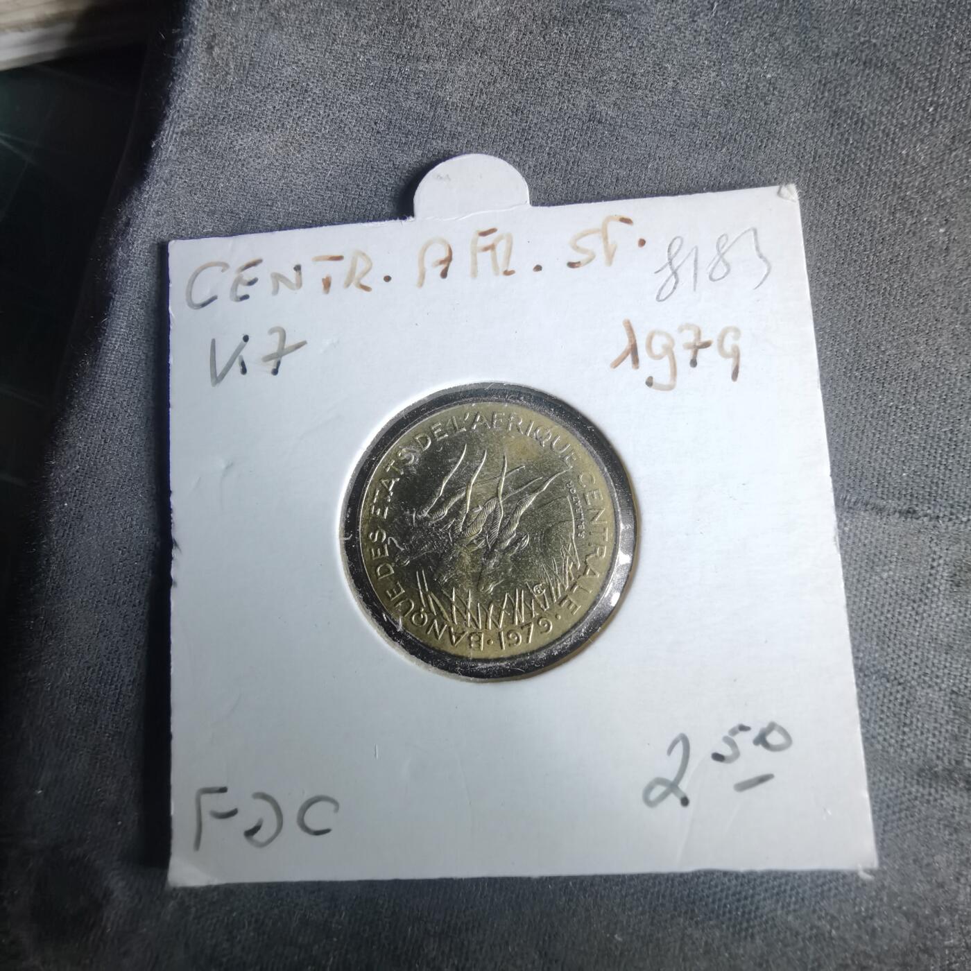 沼泽如烟--第981场 中非1979年5法郎