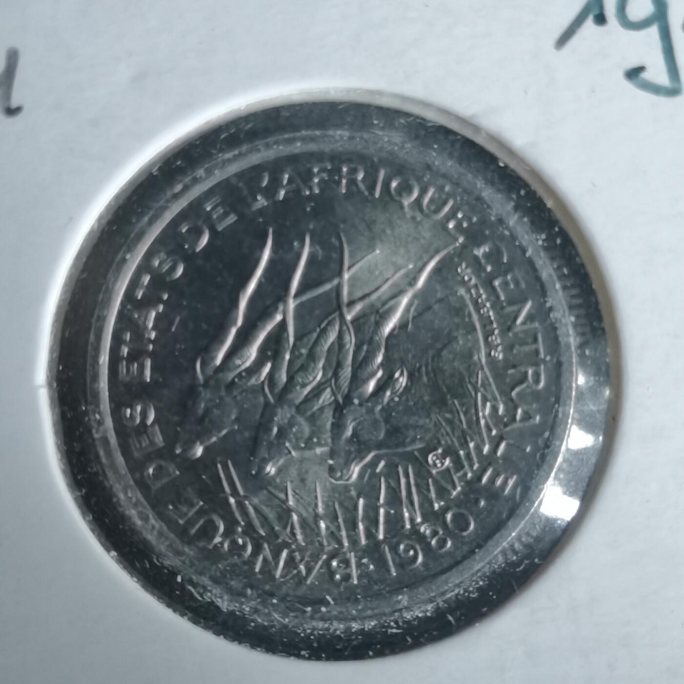 沼泽如烟--第981场 中非1980年50法郎