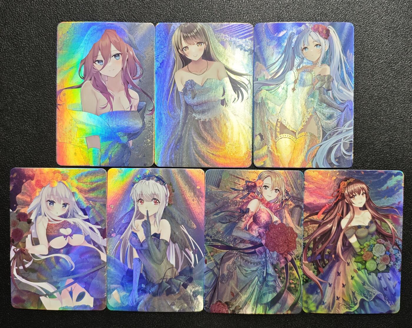 天玑星卡拍第167期《2.2周一截拍》持续收拍收评中 满赠卡需备注 动漫美女 彩闪 七张 自制卡