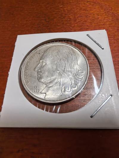 长老汇蛇年精选第九十七场拍卖 - 1977社会主义捷克斯洛伐克霍勒尔逝世300周年100克朗银币，15克700银，熔毁3.2万枚