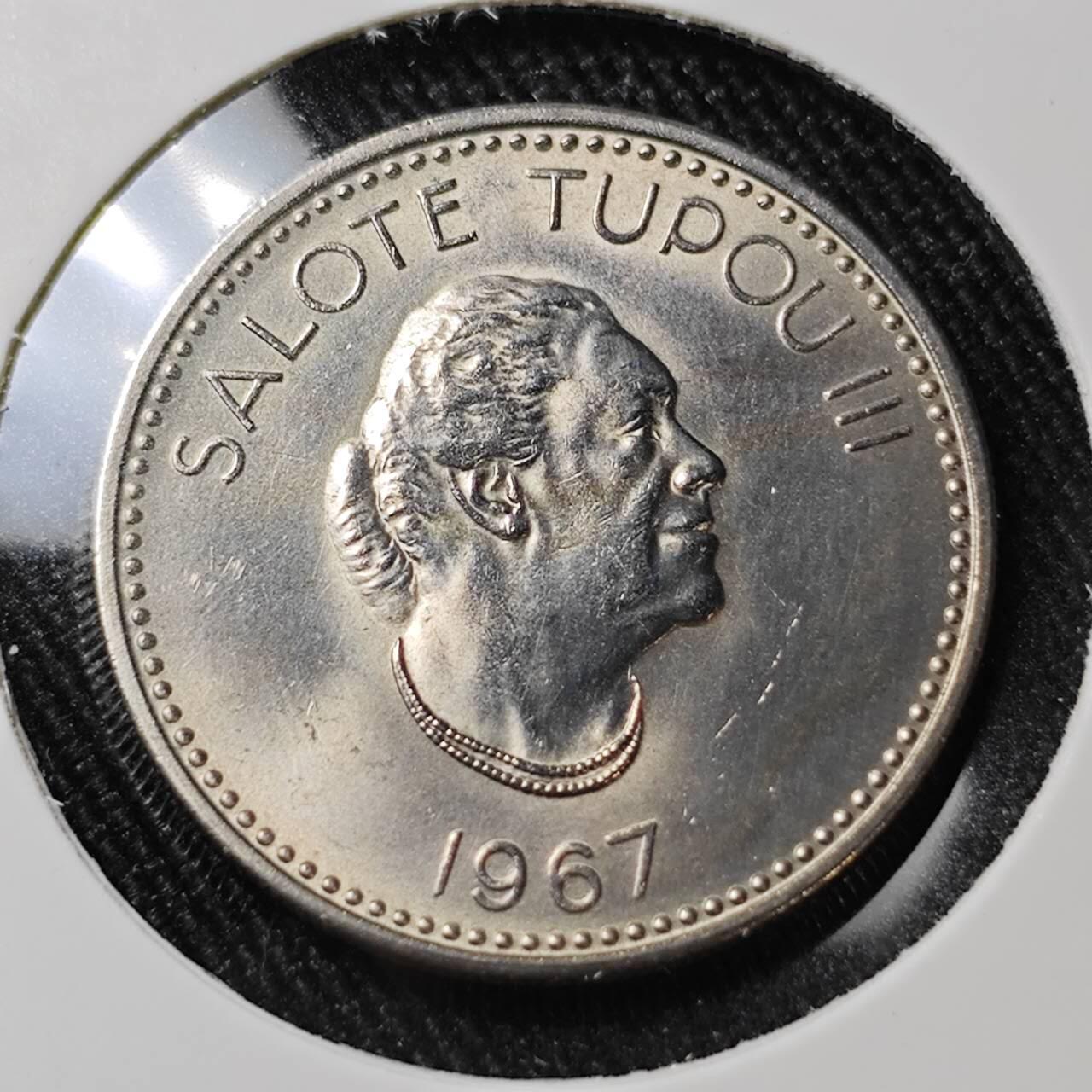 KK钱币收藏小铺  第398期 百期特拍（四拍之二） 2月预留时间 周末发货  1967汤加10分