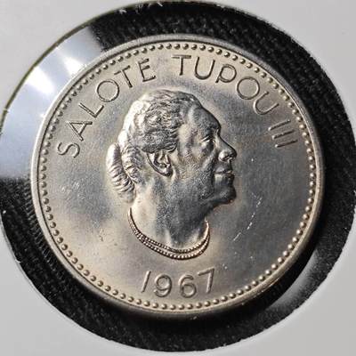 KK钱币收藏小铺  第398期 百期特拍（四拍之二） 2月预留时间 周末发货 -  1967汤加10分