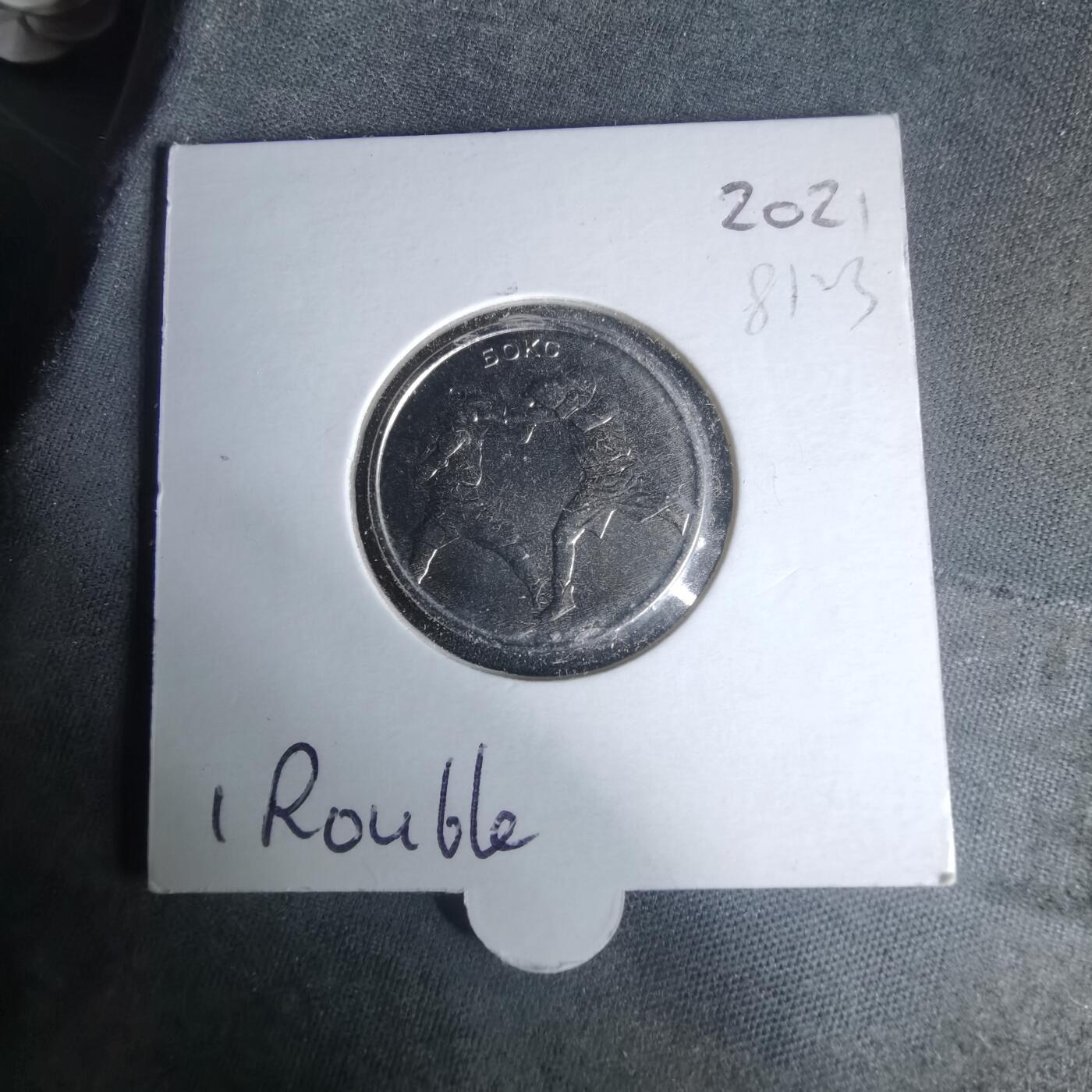 沼泽如烟--第981场 德涅斯特2021年1卢布纪念币拳击