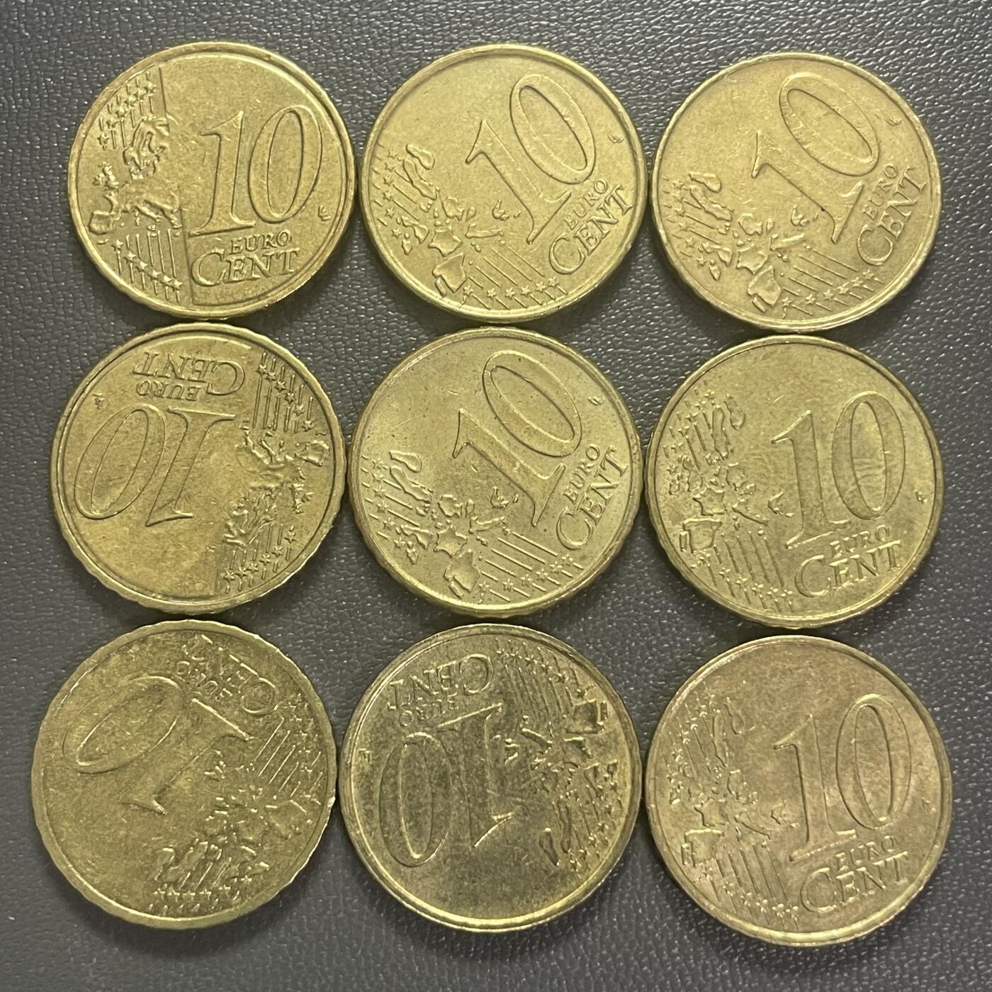 回流0201 10欧分不同9枚