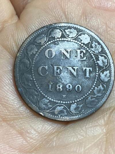 2026年第十六场(总第一百八十五场）外国好品散币场(免佣金) - 加拿大🇨🇦1890年1分(维多利亚女王时期，H标喜敦厂造)