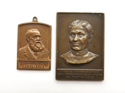 博洋堂世界钱币拍卖第159期（全场包邮） - 外国铜章一组，30*20mm，7.5g & 40*29mm 23.5g