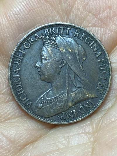 2026年第十六场(总第一百八十五场）外国好品散币场(免佣金) - 好品–英国🇬🇧1901年1法新(维多利亚女王逝世年，老年披纱关门年)