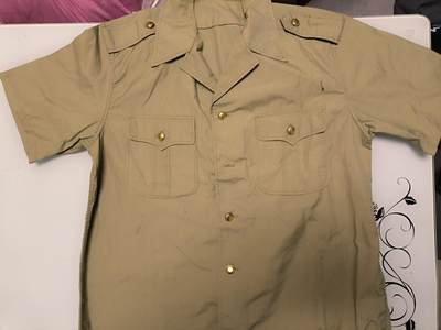 （店主清仓 大量自藏 制服徽章盛宴）罗岚⭐爱藏⭐甄选专拍第五场-分享拍场赚佣（实体经营） - （稀有试验）su-M85式军官外穿短袖 正三号尺码全新 “59748”部队定制试验品  该部队系总后勤部武汉军需材料仓库 该部队成立于1949年10月，曾长期从事军需纺织品材料的筹措与供应后改组为际华分公司