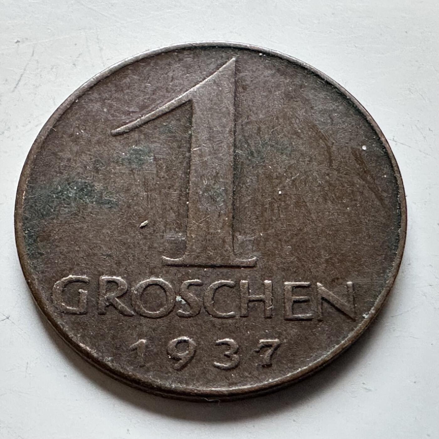 🌹外币初藏🌹🐯2026年第14场  每周二四六晚8️⃣点 接代拍 奥地利1937年一格罗申