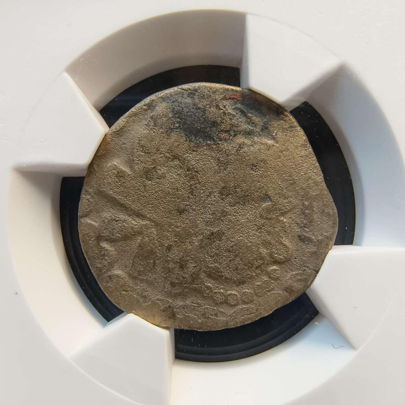 七河·世界币章矿标杂件每周小拍（总第36期）（周一结标） 少见（5）k640古花剌子模地区 阿夫里格王朝铜币 华夏评级VG10