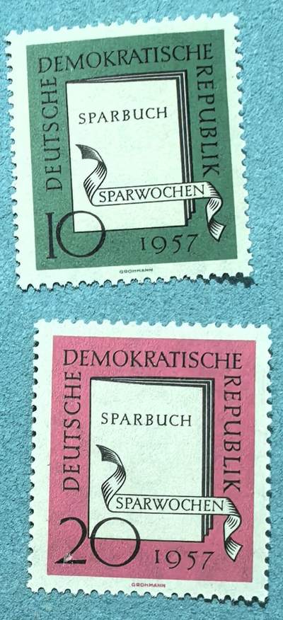 盛世勋华——号角文化勋章邮票专场拍卖第303期 - 东德邮政1957年发行 2全新票 储蓄周