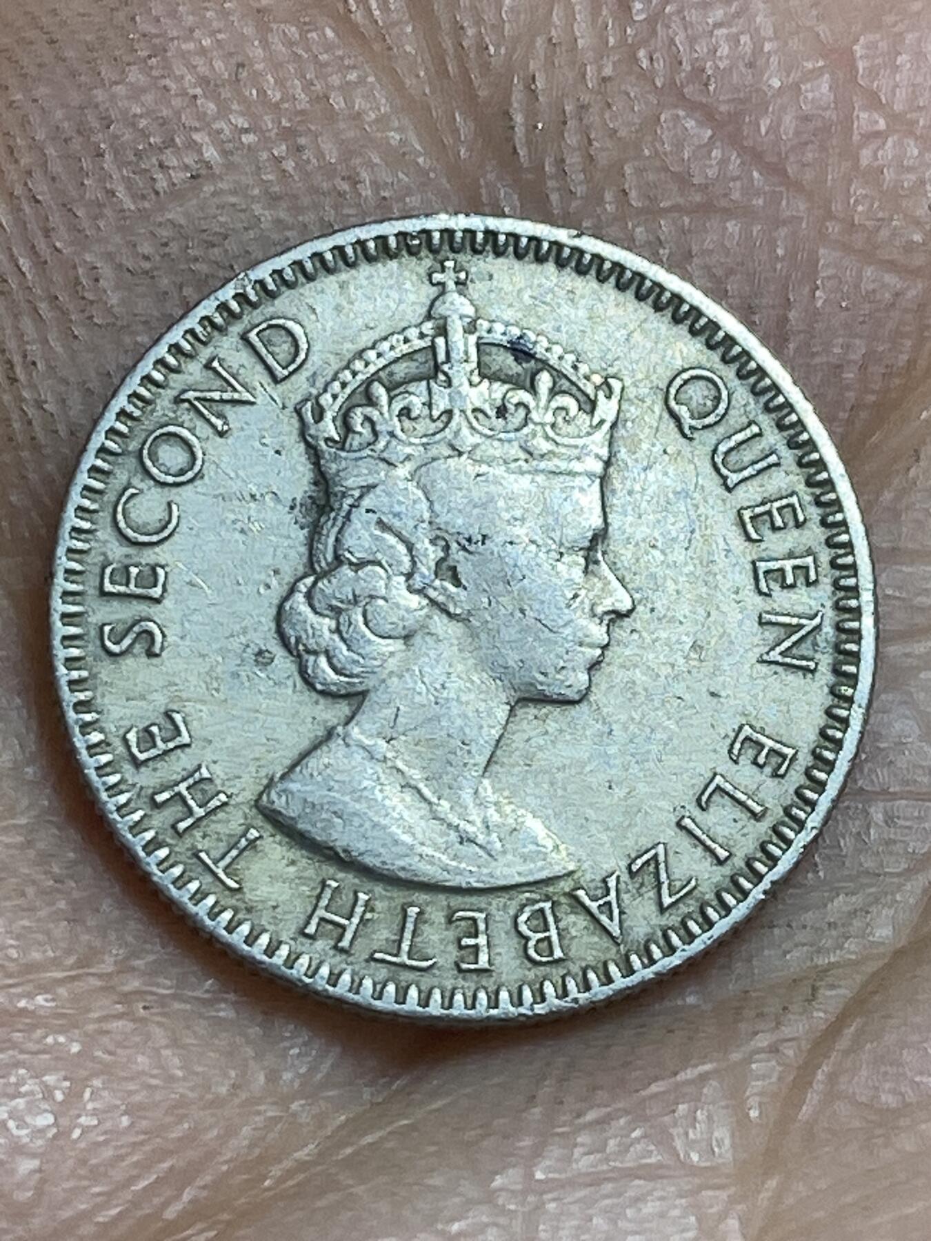 2026年第十六场(总第一百八十五场）外国好品散币场(免佣金) 英属塞舌尔1965年25分(伊丽莎白二世青年带冠)