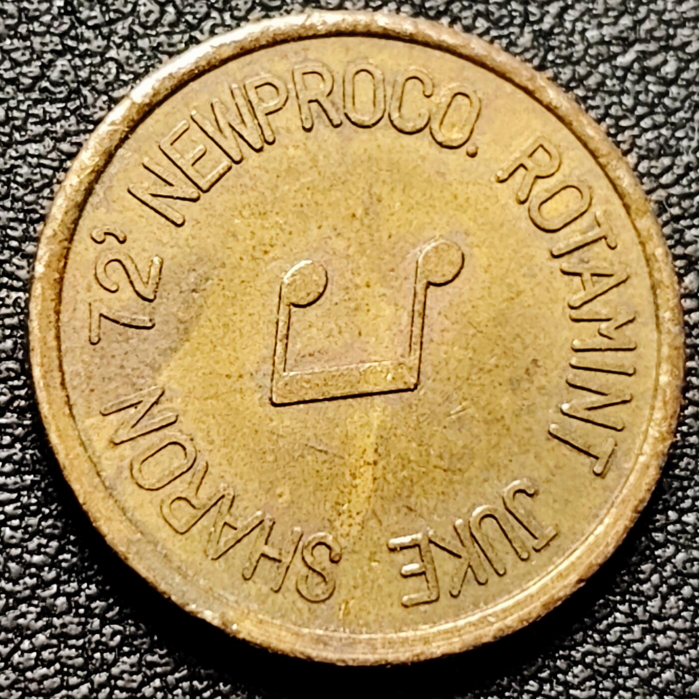 泉币菌-第180场- 精品福利场 德国Rotamint公司 旗下 自动点唱机 10点面额消费凭证 21.8×1.8mm