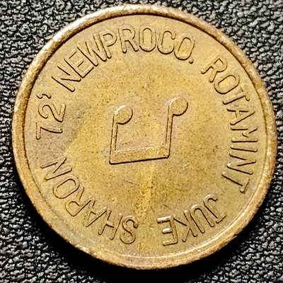 泉币菌-第180场- 精品福利场 - 德国Rotamint公司 旗下 自动点唱机 10点面额消费凭证 21.8×1.8mm