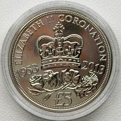 ＜星葵🌻钱币社＞散币克朗场第69期·2月3日发货 - 泽西岛2013年女王加冕60周年5镑克朗型纪念币