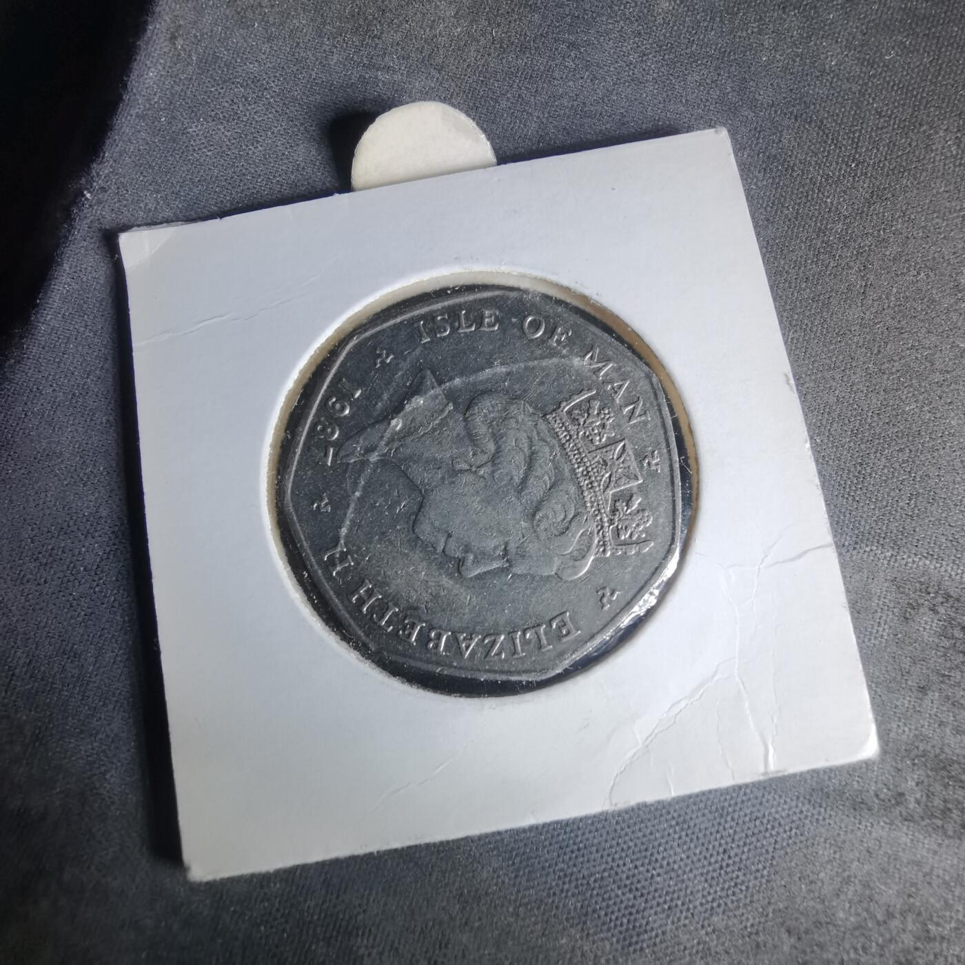 沼泽如烟--第981场 马恩1987年50便士圣诞纪念币