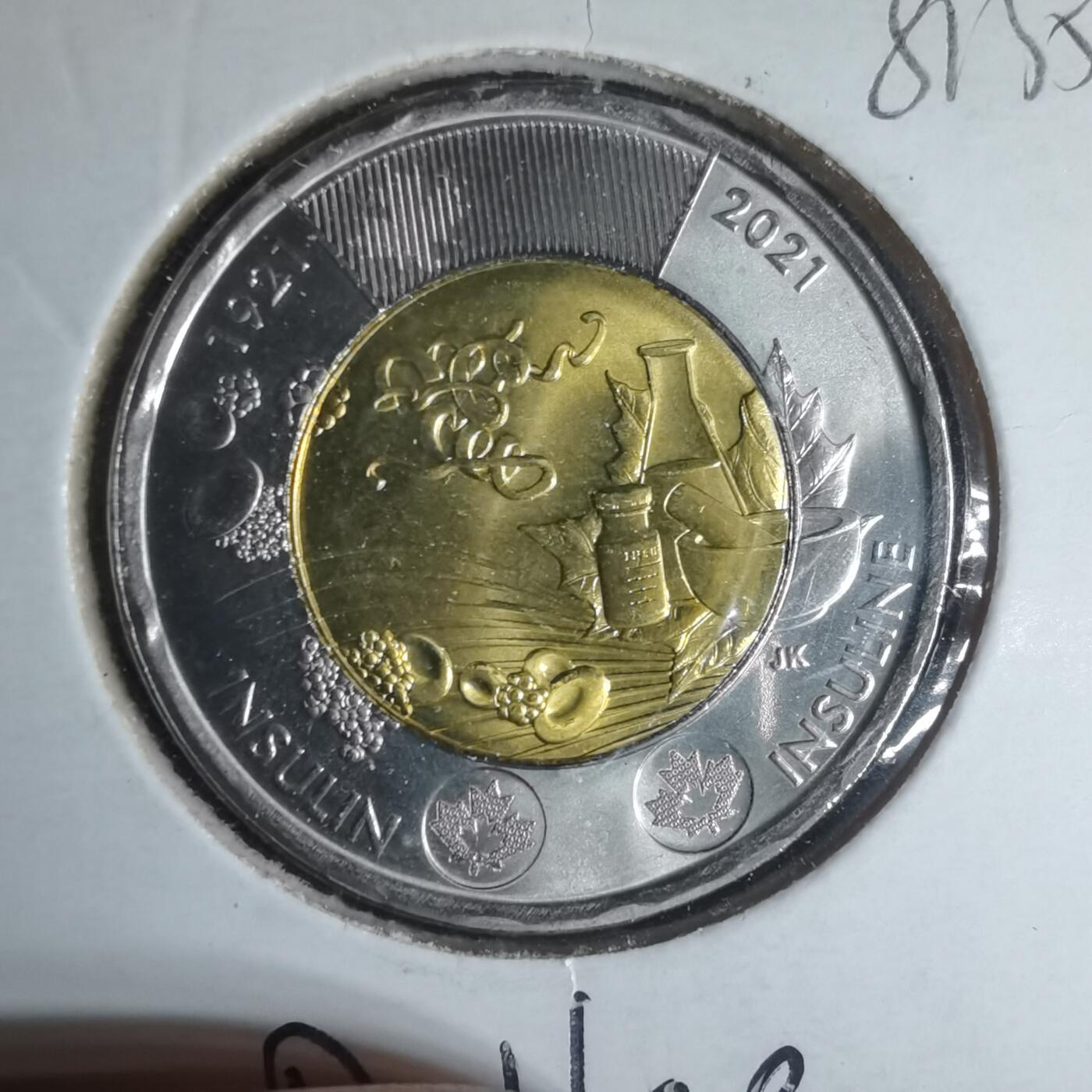 沼泽如烟--第981场 加拿大2021年二元纪念币