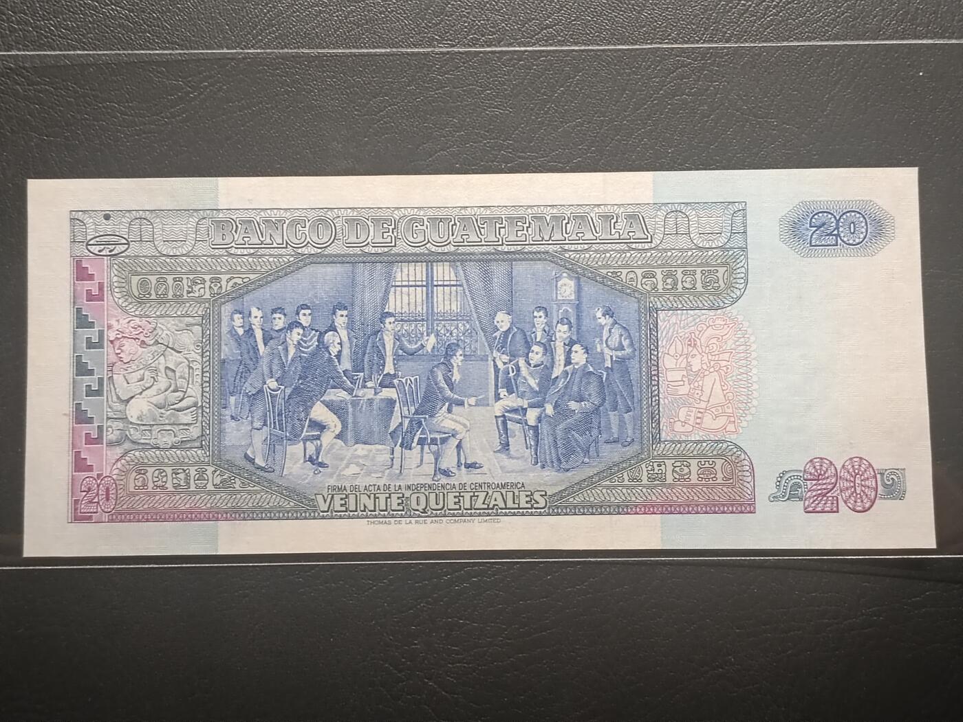 2026二月第一期，总215期 危地马拉1990年20格查尔UNC-，独立领袖加尔韦斯和独立会议