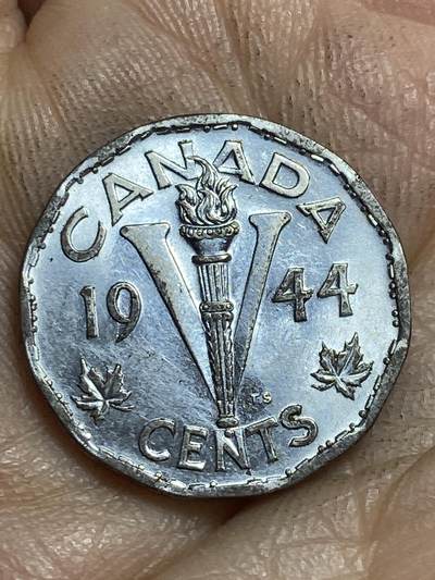 2026年第十六场(总第一百八十五场）外国好品散币场(免佣金) - 加拿大🇨🇦1944年5分(乔治六世第四版，首发年仅发行2年)