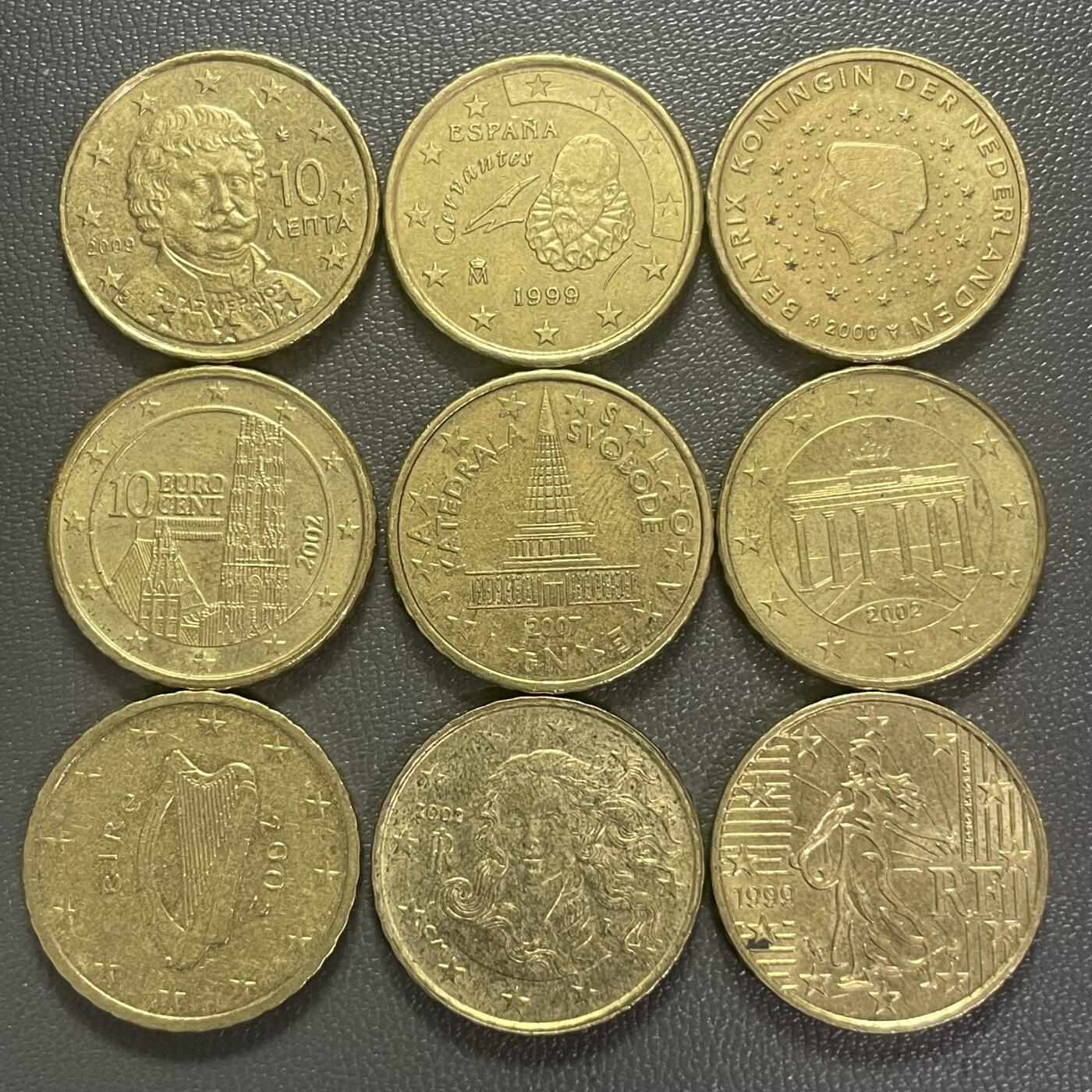 回流0201 10欧分不同9枚