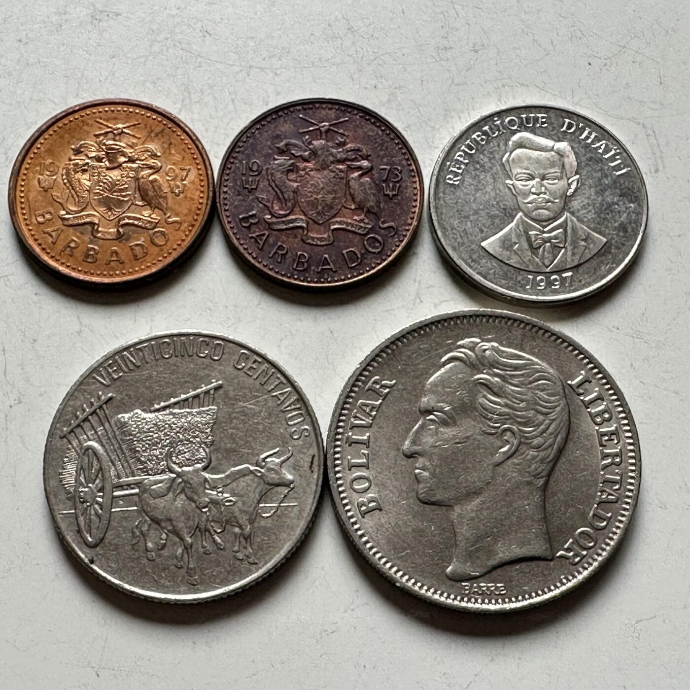 🌹外币初藏🌹🐯2026年第14场  每周二四六晚8️⃣点 接代拍 美洲散币5枚—7